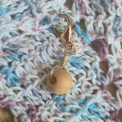 Wooden Bead Stitch Marker