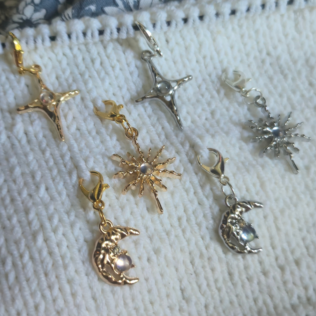 Celestial Stitch Markers