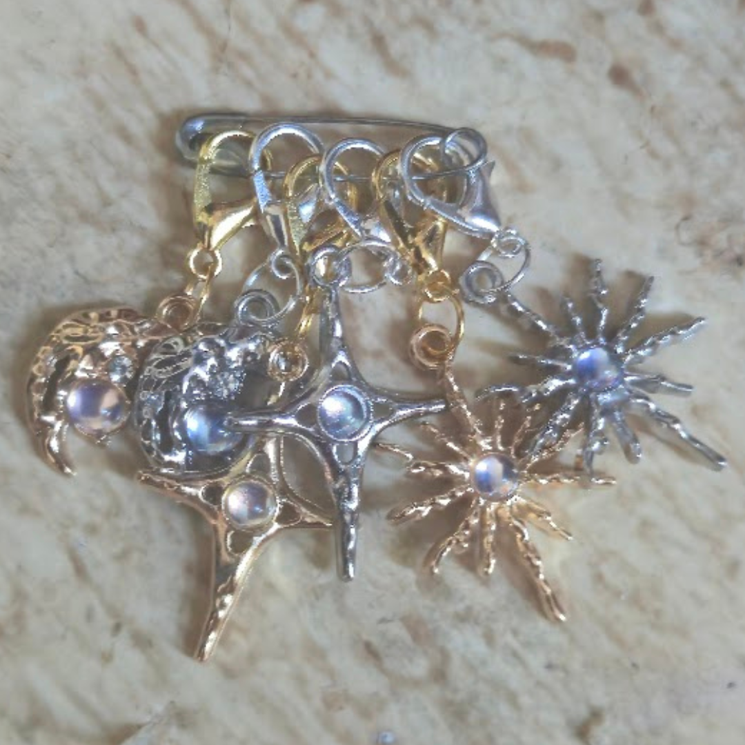 Celestial Stitch Markers